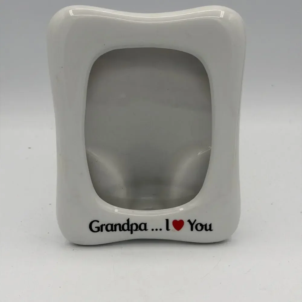 VTG Colorful 'I Love My Grandpa Photo Frame EUC Fathers Day Birthday Gift 4x3